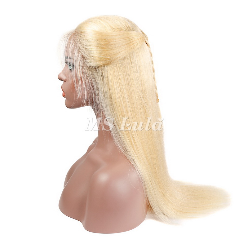 #613 Blonde 13x4 Lace Front Wig Silky Straight 180% Density (Full Frontal) - 图片 3